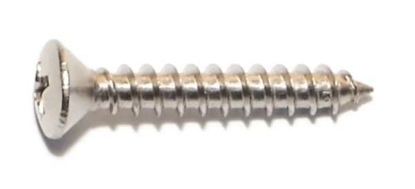 10 x 1-1/4 Phillips Oval Sheet Metal Screws