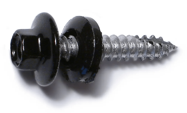 10 x 1 Black Pole Barn Screws