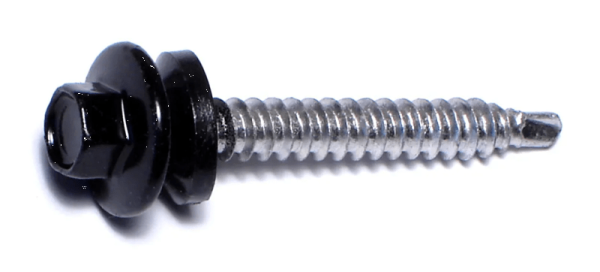 10 x 1-1/2 Black Pole Barn Screws