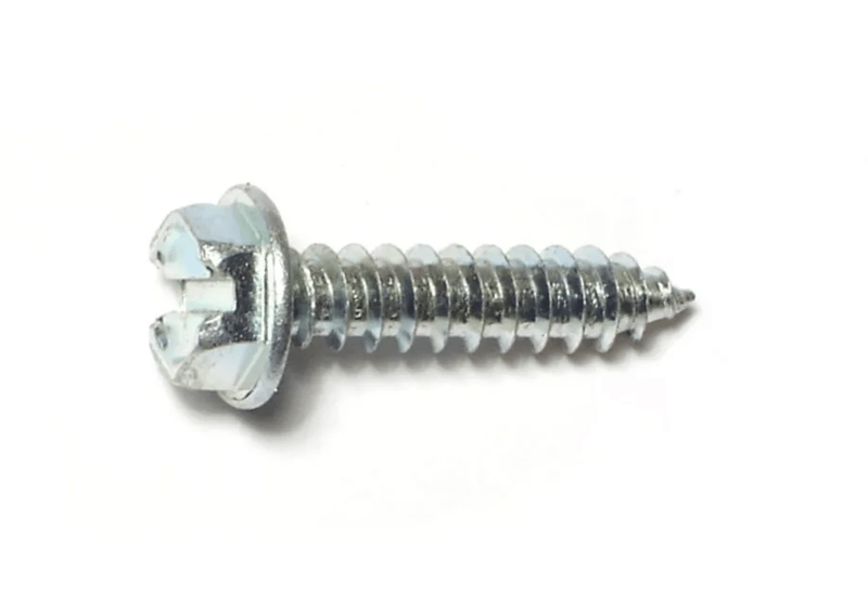 8 x 3/4 Slotted Hex Washer Sheet Metal Screws