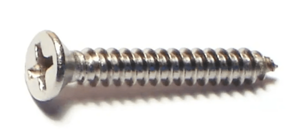 6 x 1 Phillips Flat Sheet Metal Screws