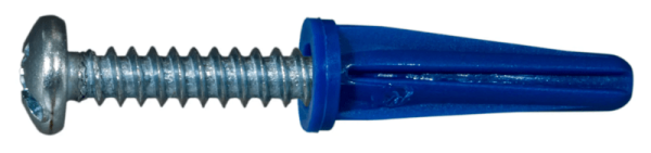 No. 8 to 10 x 7/8 Plastic Anchors with Screws