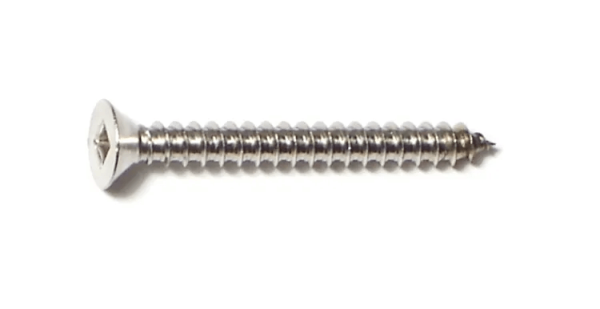 8 x 1-1/2 Square Drive Flat Sheet Metal Screws