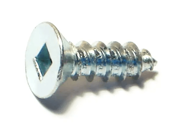 12 x 3/4 Square Drive Flat Sheet Metal Screws