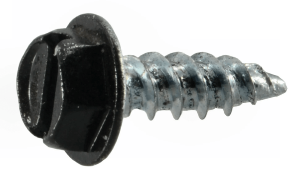7 x 1/2 Hex Gutter Screws Black