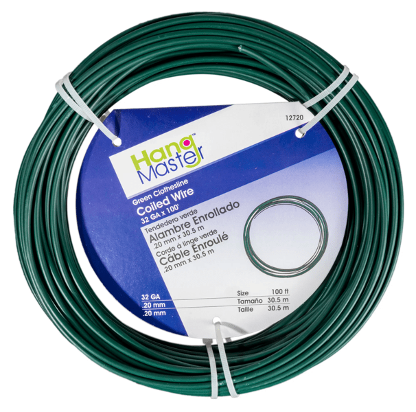 100' Green HangMaster Clothesline Wire