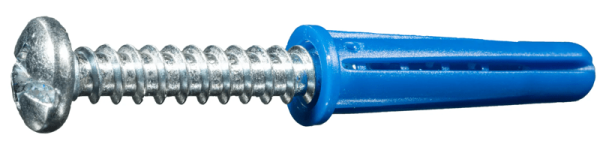 No. 14 to 16 x 1-1/2 Plastic Anchors with Screws