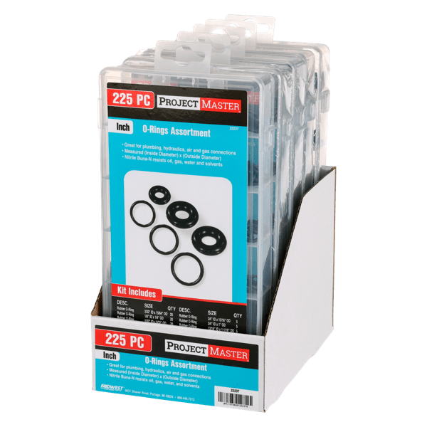 ProjectMaster Inch O-Ring 225pc Kit