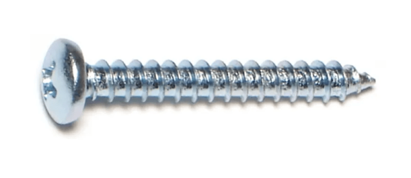 8 x 1-1/4 Phillips Pan Sheet Metal Screws