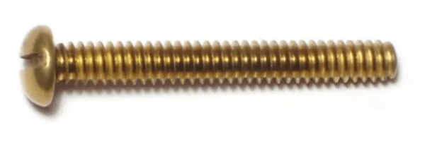 10-24 x 1-1/2 Slotted Round Stove Bolts