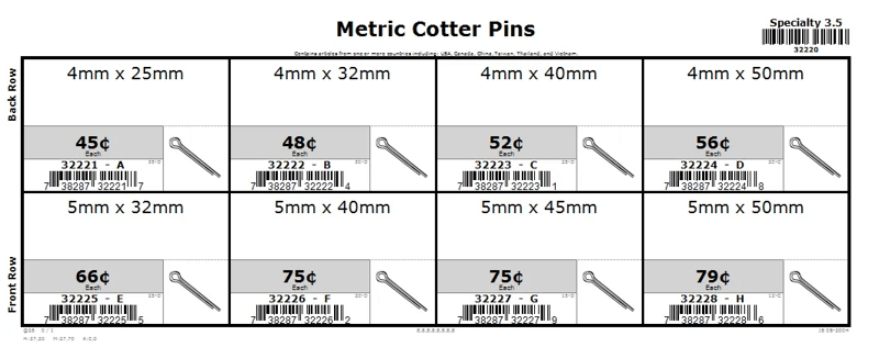 4mm & 5mm Cotter Pin Assortment