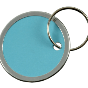 1-1/4 Papr Tag w/Ring Blue