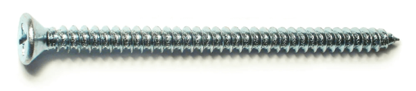 12 x 3-1/2 Phillips Flat Sheet Metal Screws