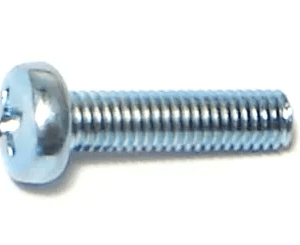 3mm-.50 x 12mm Phillips Pan Machine Screws
