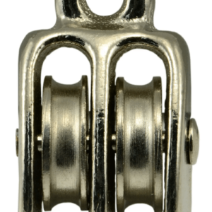 1" Fixed Eye Double Pulley