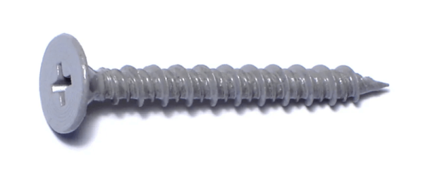 8 x 1-5/8 Cement Board Sharp Point Screws
