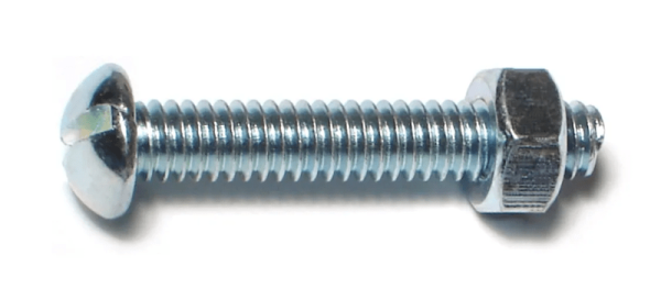 1/4-20 x 1-1/2 Slotted Round Stove Bolts