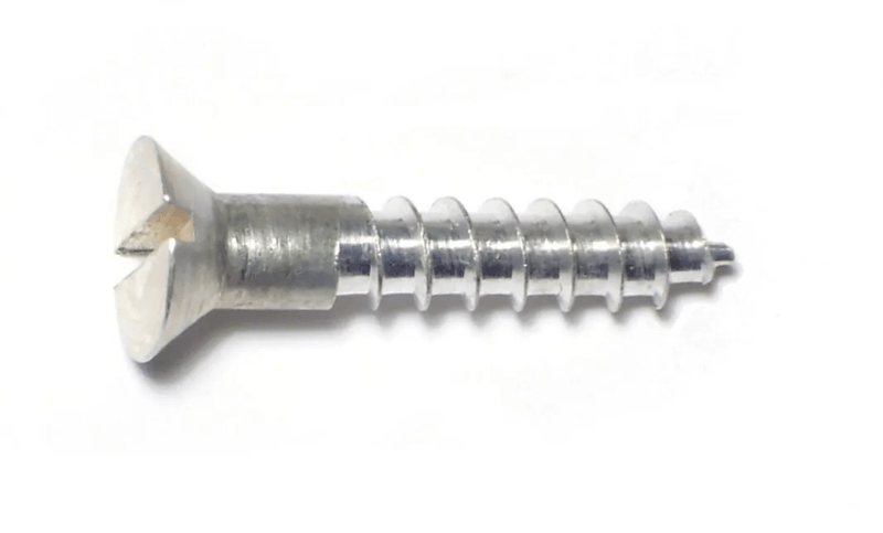 10 x 1 Slotted Flat Wood Screws