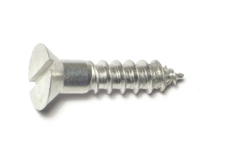 12 x 1 Slotted Flat Wood Screws
