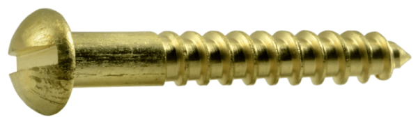 6 x 1 Slotted Round Wood Screws