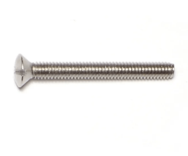 8-32 x 1-1/2 Slotted Oval Machine Screws