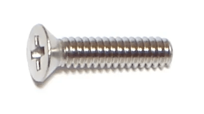 4-40 x 1/2 Phillips Flat Machine Screws