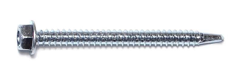 12-14 x 2-1/2 Hex Washer Self-Drilling Screws