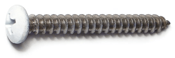 8 x 1-1/2 Shutter Screws – White