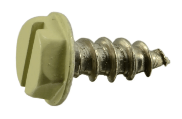 10 x 1/2 Beige Hex Head Sheet Metal Screws
