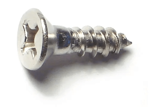 6 x 1/2 Phillips Flat Wood Screws