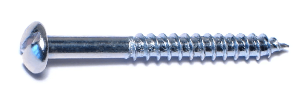 12 x 2 Slotted Round Wood Screws