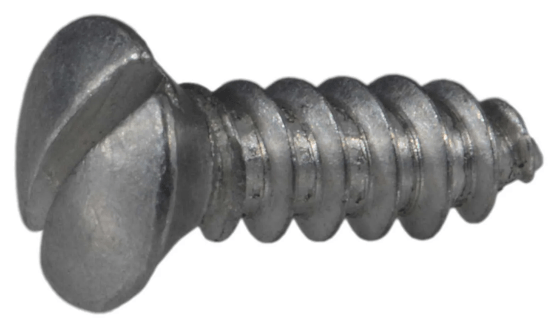 4 x 3/8 Slotted Oval Sheet Metal Screws