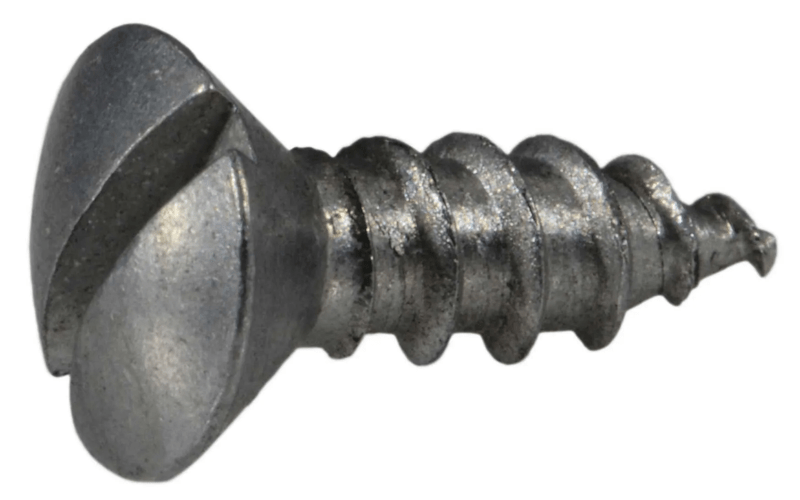 6 x 3/8 Slotted Oval Sheet Metal Screws