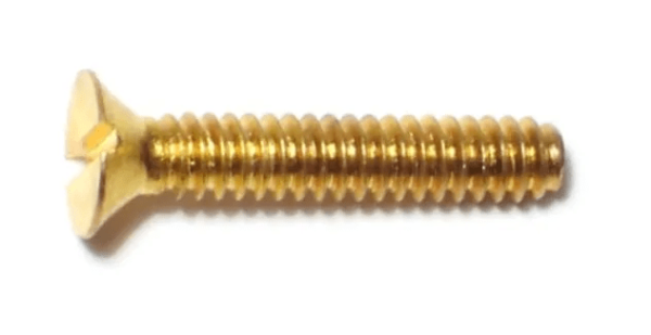 6-32 x 1 Slotted Flat Machine Screws