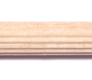 1/4 x 1-1/2 Birch Fluted Dowels