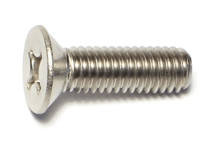 6mm-1.00 x 20mm Phillips Flat Machine Screws
