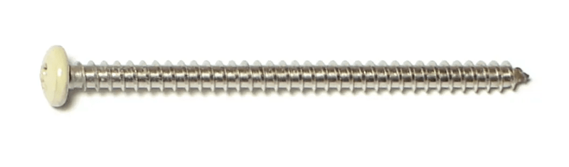8 x 2-1/2 Beige Pan Shutter Screws