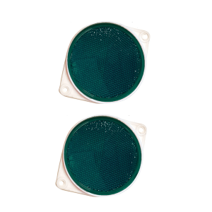 3.25In Brcktd Green Rflctr BULK
