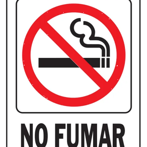 9X12 No Fumar