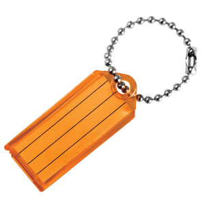 Key ID Tag with Beaded Chain