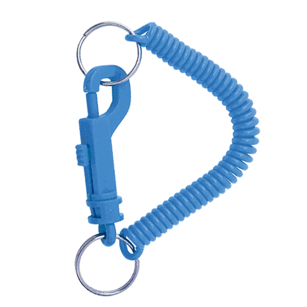 Wrist Coil Keychain with Plastic Snap