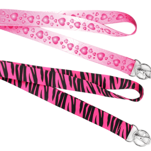 1in Wide Asssorted Pink Lanyard