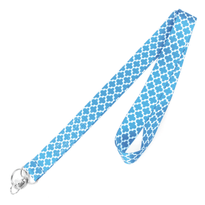 1in Wide Asssorted Blue Lanyard