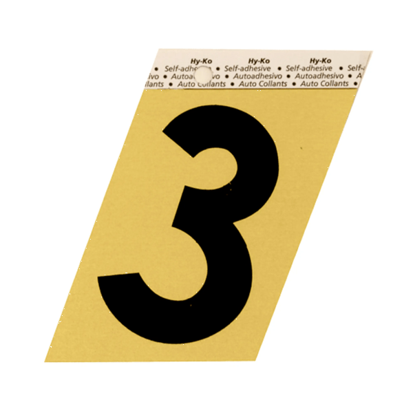 3.5In Gold Aluminum Nbr 3