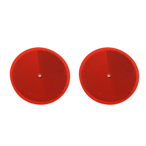 3.25In Carded Red Reflector