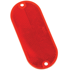 4.375In Carded Oval Red Refl
