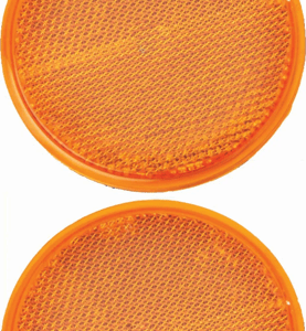 3.25In Carded Amber Reflector
