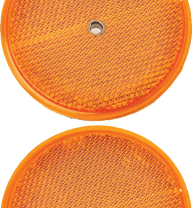 3.25In Carded Amber Reflector