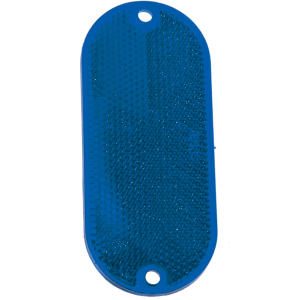 4.375In Carded Oval Blue Refl