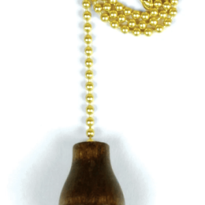 Pull Chain,Walnut Wooden Knob W